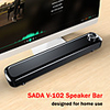 V102 Wired Speaker Bar Computer with 3.5mm Audio Cable for Audio Computer Sound Bar Stereo Powered Soundbar Speaker