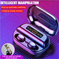 V11 TWS 5.0 Bluetooth Headphones 9D Stereo Wireless Earphones IPX7 Waterproof Headset Sport Earburd With 2400mAh Case Power Bank