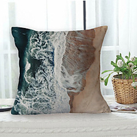 Vacation Beach Double Side Cushion Cover 1PC Soft Decorative Square Throw Pillow Cover Cushion Case Pillowcase for Bedroom Livingroom Superior Quality Machine Washable Outdoor Cushion for Sofa Couch Bed Chair miniinthebox