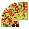 Vaincre Set of 4 Reflective Student Driver Magnets for Car Vehicle Sign Magnetic Bumper Sticker for New Driver Novice in Yellow miniinthebox