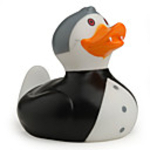 Vampire Gentleman Style Mini Rubber Duck