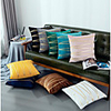 Velvet Gold Bar Pillowcase Furniture European Classical Sofa Cushion Cover Gold Bar Waist Pillowcase