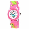 venhoo kids watches cute 3d cartoon waterproof silicone children toddler wrist watch for 3-10 year girls little child-pink dinosaur miniinthebox