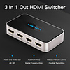 Vention HDMI Splitter Adapter 3 In 1 Out HDMI Switcher 3X1 for 360 PS4/PS3 Smart Android HDTV 4K2K HD HDMI Switch Switcher
