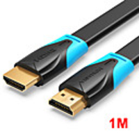 Vention HDMI to HDMI Cable Flat HDMI2.0 Cable Male to Male 4K2K 18Gbps Supports Ethernet 3D 4K Video for HDTV PS3/4 1m