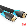 Vention HDMI to HDMI Cable Flat HDMI2.0 Cable Male to Male 4K2K 18Gbps Supports Ethernet 3D 4K Video for HDTV PS3/4 3m