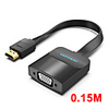 Vention HDMI to VGA Convernet HDMI Male to VGA Famale Adapter Digital Analog HD 1080P for PC Laptop Tablet PS4 HDMI VGA Adapter Without audio 0.15m