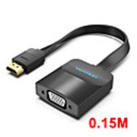Vention HDMI to VGA Convernet HDMI Male to VGA Famale Adapter Digital Analog HD 1080P for PC Laptop Tablet PS4 HDMI VGA Adapter Without audio 0.15m