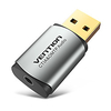 Vention USB Sound Card External USB Audio Interface 3.5mm Sound Card Adapter for PS4 Laptop Headphone USB Sound Card