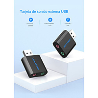 Vention-usb Sound Card Usb Audio Interface Adapter Sound Card For Microphone Speaker Laptop Ps4 External Sound Card