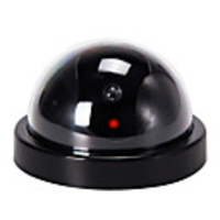 VESKYS Security Fake Surveillance Monitor CCTV Security Simulation Camera Flash Webcam for Home Shop Business Garage