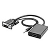 VGA Male to HDMI Female Adapter Converter Cable With 3.5 mm Audio Output 1080P VGA to HDMI for PC laptop to HDTV Projector ps4