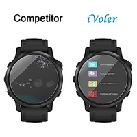 VGUARD 4 Pack Screen Protector for Samsung Galaxy Watch 4 40mm / Garmin fenix 6 / Solar/fenix 6 Pro/Sapphire/Solar Editions 47mm / Garmin Vivomove HR Tempered Glass 9H Hardness Anti-Scratch miniinthebox