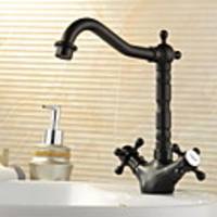 Victoria Rotatable / Standard Oil-rubbed Bronze Deck Mounted One Hole / Two Handles One HoleBath Taps