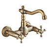 Victoria Widespread Antique Copper Widespread Two Handles Three HolesBath Taps-Bathroom Sink Faucet