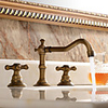 Victoria Widespread Antique Copper Widespread Two Handles Three HolesBath Taps-Bathroom Sink Faucet