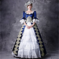 Victorian Duchess Rococo Baroque Victorian 18th Century Square Neck Dress Outfits Party Costume Masquerade Women
