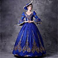 Victorian Rococo Baroque Medieval 18th Century Vacation Dress Dress Outfits Party Costume Masquerade Women