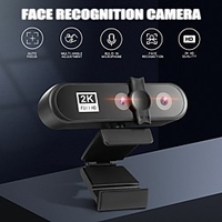 Video Conference Webcam 2K PC Web Camera with Face Recognition Dual Lens Autofocus HD Camera for Computer Live Broadcast miniinthebox