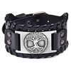 viking bracelet tree of life - nordic bracelet with yggdrasil amulet - pagan jewelry of dara celtic knot