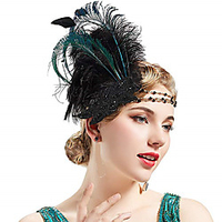 Vintage 1920s The Great Gatsby Flapper Headband Women