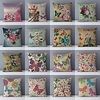 Vintage Butterfly Double Side Cushion Cover 1PC Soft Decorative Square Throw Pillow Cover Cushion Case Pillowcase for Sofa Bedroom Livingroom Outdoor Superior Quality Machine Washable Outdoor Cushion for Sofa Couch Bed Chair miniinthebox