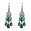 Vintage Droplight Shaped Turquoise Earrings