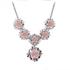 Vintage Flower Design Pendant Necklace