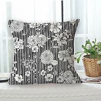 Vintage Garden Double Side Cushion Cover 1PC Soft Decorative Square Throw Pillow Cover Cushion Case Pillowcase for Sofa Bedroom Livingroom Outdoor Superior Quality Machine Washable Outdoor Cushion for Sofa Couch Bed Chair miniinthebox