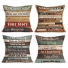 Vintage Home Double Side Cushion Cover 4PC/set Soft Decorative Square Throw Pillow Cover Cushion Case Pillowcase for Sofa Bedroom Superior Quality Machine Washable miniinthebox