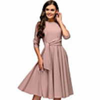 Vintage Inspired Vacation Dress Dress Women