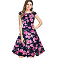Vintage Inspired Vacation Dress Dress Women