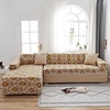 Vintage Pattern Print 1-Piece Sofa Cover Couch Cover Furniture Protector Soft Stretch Sofa Slipcover Spandex Jacquard Fabric Super Fit for 1~4 Cushion Couch and L Shape Sofa, Easy to Install