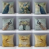 Vintage Peacock Double Side Cushion Cover 1PC Soft Throw Pillow Cover Cushion Case Pillowcase for Sofa Bedroom Livingroom Superior Quality Machine Washable Outdoor Cushion for Sofa Couch Bed Chair miniinthebox