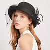 Vintage Style Elegant Tulle / Straw Hats / Headwear / Straw Hats with Feather / Appliques / Polka Dot 1 PC Casual / Holiday Headpiece miniinthebox