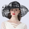 Vintage Style Fashion Tulle / Organza Hats / Headwear with Bowknot / Flower / Polka Dot 1 PC Wedding / Outdoor Headpiece miniinthebox