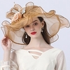 Vintage Style Fashion Tulle / Organza Hats / Headwear with Bowknot / Flower / Trim 1 PC Wedding / Outdoor Headpiece miniinthebox