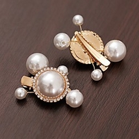 Vintage Style Pearl Alumium Alloy Hair Accessory with Imitation Pearl 1 set / 5PCS Wedding / Birthday Headpiece