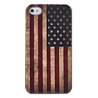 Vintage US Flag Pattern Hard Case for iPhone 4 (Union Jack)