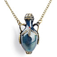 Vintage Wine Bottle Shape Necklace
