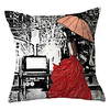Vintage Woman Double Side Cushion Cover 1PC Soft Decorative Square Throw Pillow Cover Cushion Case Pillowcase for Sofa Bedroom Livingroom Outdoor Superior Quality Machine Washable Outdoor Cushion for Sofa Couch Bed Chair miniinthebox
