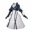 violet evergarden cosplay costume womens anime uniforms suit, dark blue, small
