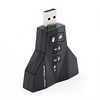 Virtual Usb 7.1 Sound Card External Usb To Jack Double Audio Adapter 3.5mm Headphone Microphone For Laptop Win Mac