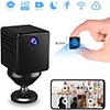 VStarcam 1080p Mini Hidden Camera Mini Spy Cam Wireless Hidden Nanny Cam with Night Vision Motion Detection Battery Powered Loop Recording Spy Cam for Home Office Security Monitor (Without TF Card)
