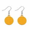 waffle earrings stranger things earrings quirky earrings stranger things jewelry eggo earrings parks and rec jewelry (waffle-earrings)