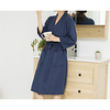 Waffle Fabric High Quality Bathrobe Pajamas Solid Color Thin V-neck Knitted Cotton Comfortable Home Wear miniinthebox