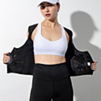 Waist Trainer Vest Body Shaper Sweat Waist Trainer Corset Sports Nylon Yoga Gym Workout Pilates Adjustable Weight Loss Tummy Fat Burner Hot Sweat For Women