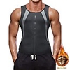 Waist Trainer Vest Body Shaper Sweat Waist Trainer Corset Sports Spandex Gym Workout Exercise Fitness Zipper Durable Weight Loss Tummy Fat Burner Hot Sweat For Men
