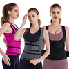 Waist Trainer Vest Body Shaper Sweat Waist Trainer Corset Sports Spandex Yoga Gym Workout Pilates Adjustable Zipper Durable Weight Loss Tummy Fat Burner Hot Sweat For Women
