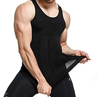 Waist Trainer Vest Hot Sweat Workout Tank Top Slimming Vest Body Shaper 1 pcs N / A Sports Spandex Chinlon Fitness Gym Workout Running N / A Tummy Control Weight Loss ABS Trainer For Men